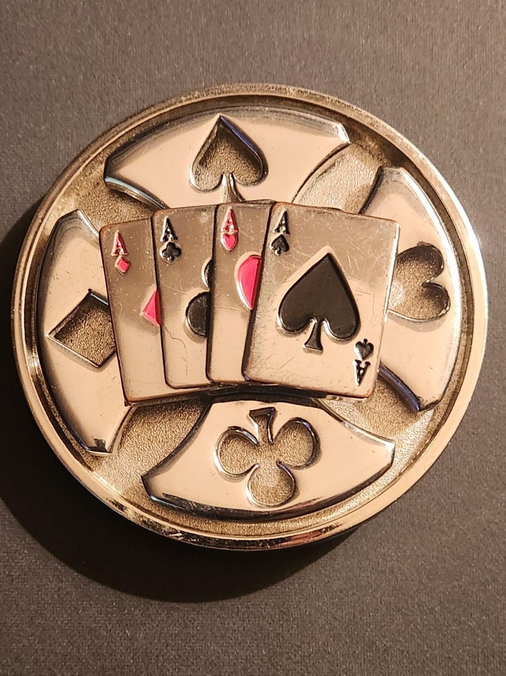 Spinning Aces Belt Buckle